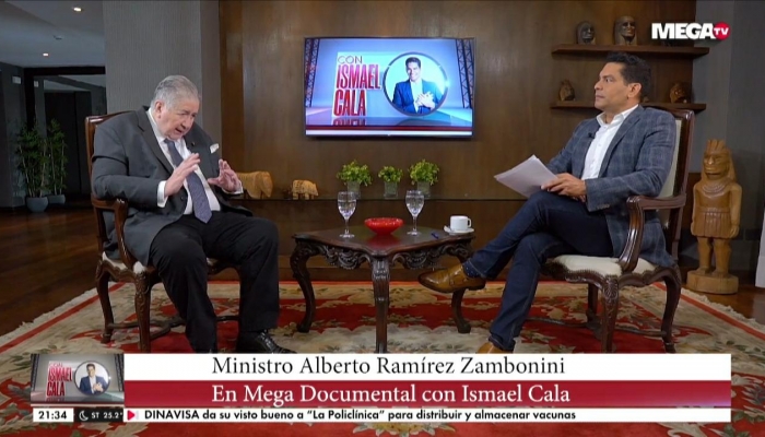 Ministro RamÃ­rez Zambonini: âQue mi legado sea una instituciÃ³n con un funcionamiento Ã³ptimoâ